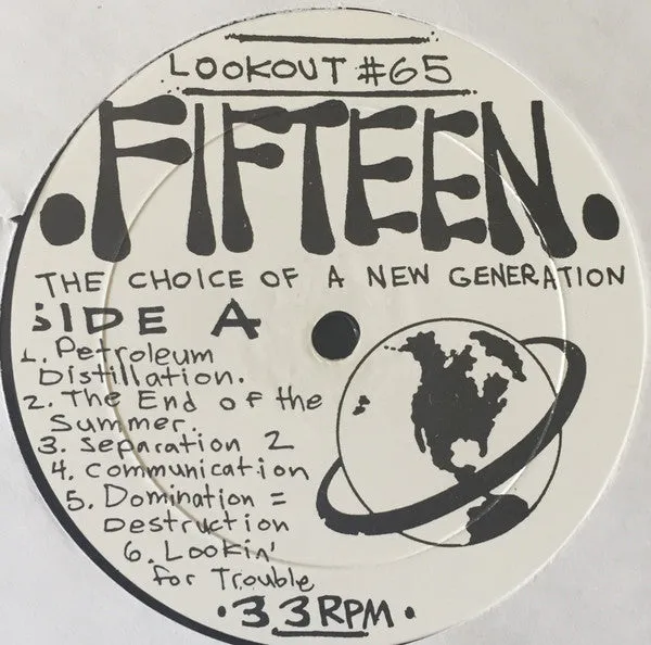 Fifteen The Choice Of A New Generation LP brukt punk