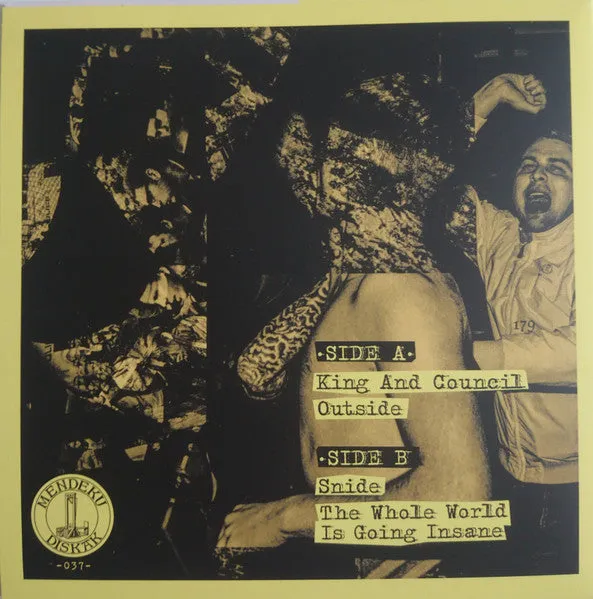 Roughed Up King And Council 7" EP brukt oi-punk