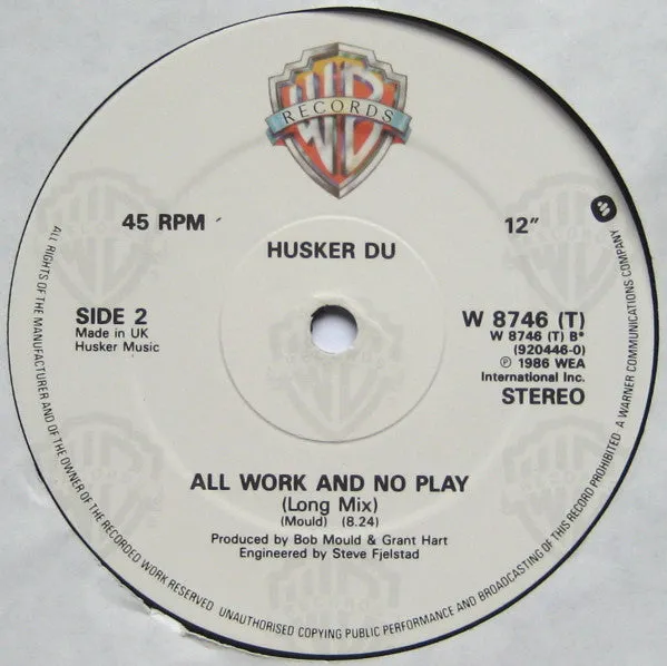 Hüsker Dü Don't Want To Know If You Are Lonely 12" brukt