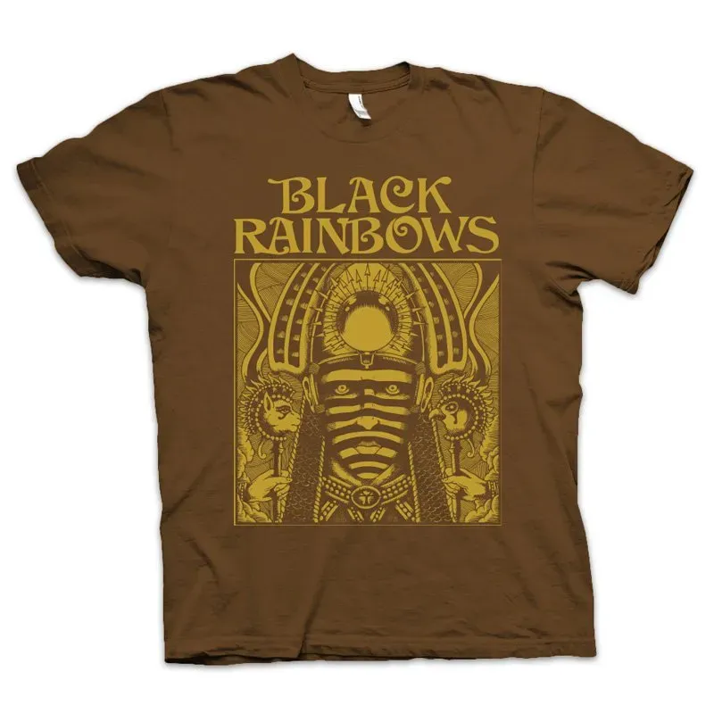 Black Rainbows #14 t-skjorte brown gold