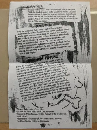 Lewd Acts Lung Patrol 7" singel brukt