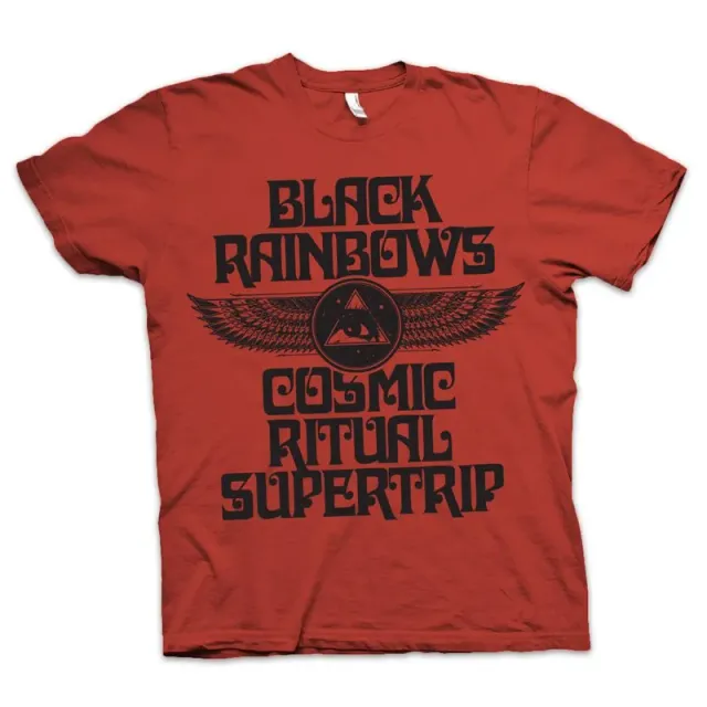 Black Rainbows #16 t-skjorte rød
