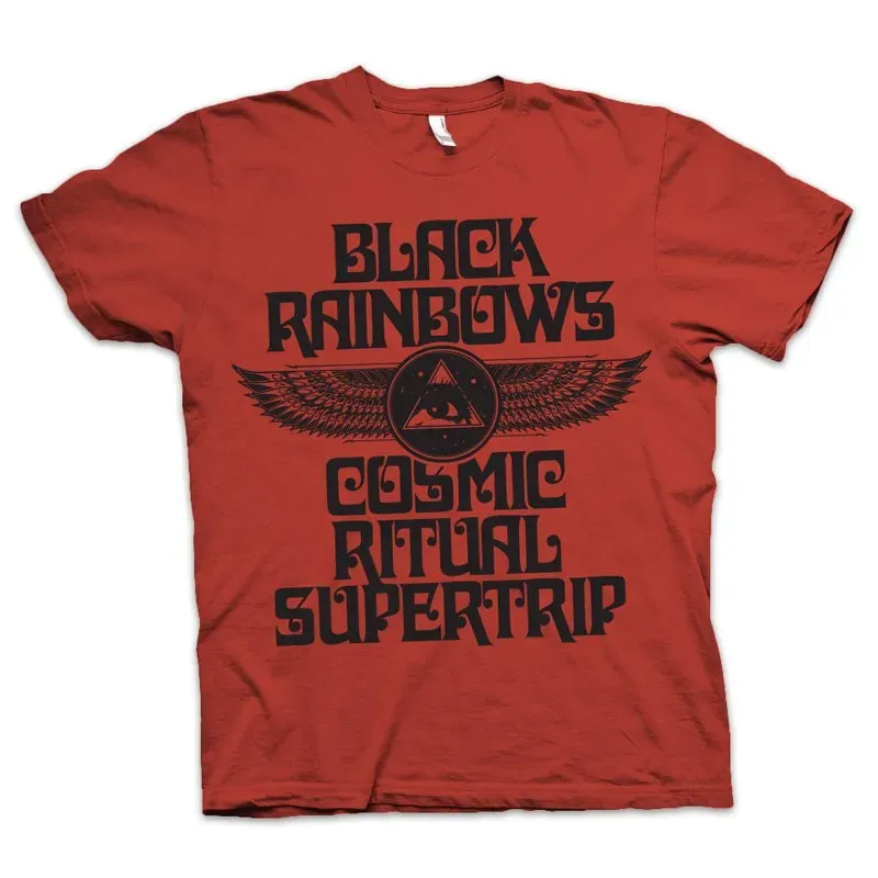 Black Rainbows #16 t-skjorte rød