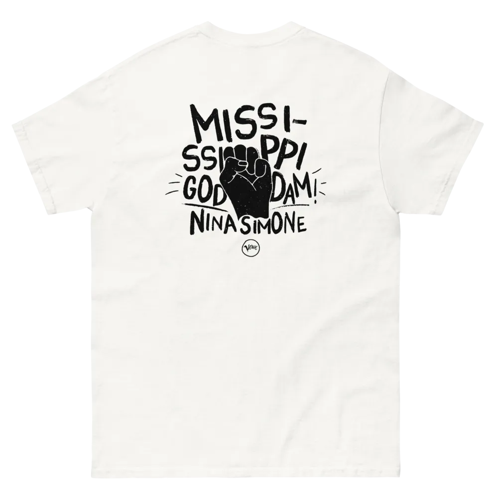 Verve Nina Simone Mississippi Goddamn t-skjorte hvit
