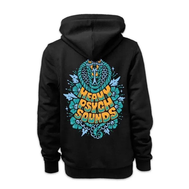 Heavy Psych Sounds #37 hoodie svart glidelås