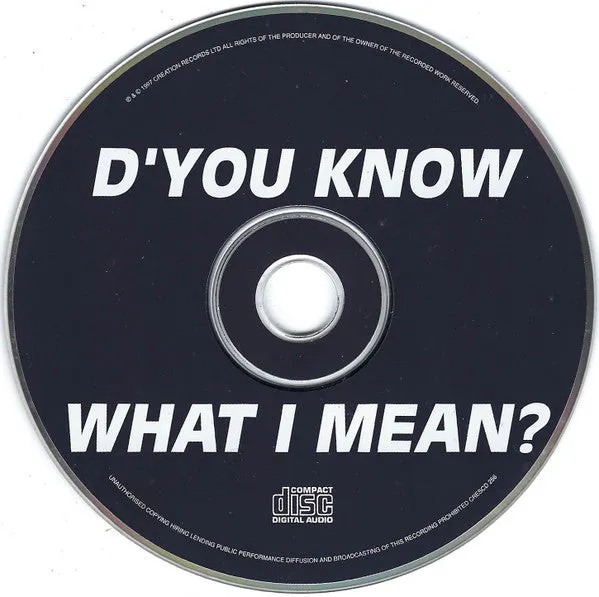 Oasis D'You Know What I Mean? CD singel digipak brukt