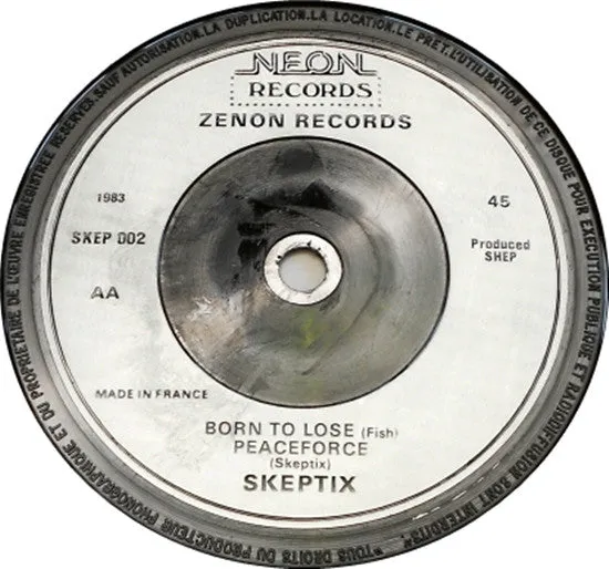 The Skeptix Peace Force 7" singel brukt – punk 1983