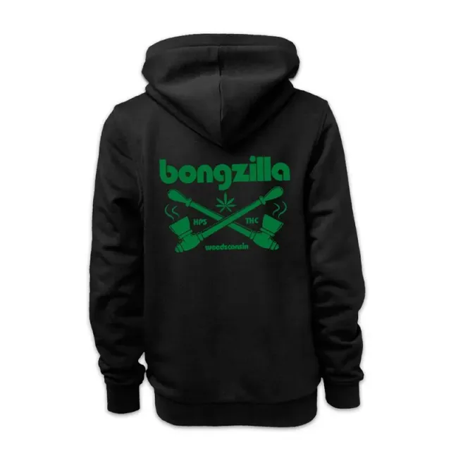 Bongzilla #01 Hettegenser zip svart sludge