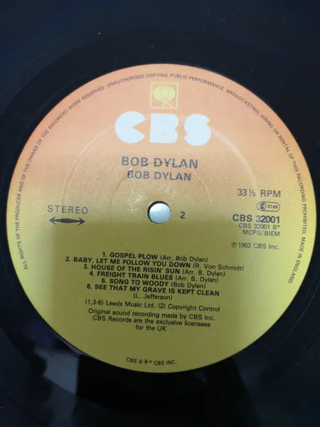 Bob Dylan Bob Dylan LP brukt debut folk