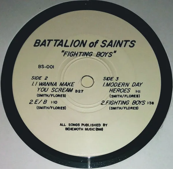 Battalion Of Saints Fighting Boys 7" EP punk bootleg
