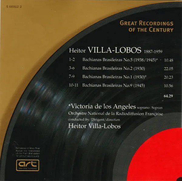 Villa-Lobos Bachianas Brasileiras CD samling mono