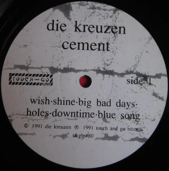 Die Kreuzen Cement LP brukt vinyl alternativ rock