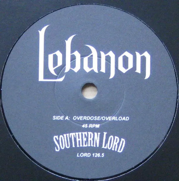 Lebanon Overdose/Overload 7" vinyl brukt hardcore