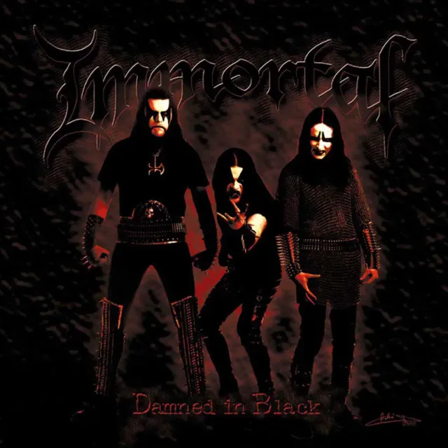 Immortal Damned In Black LP rød vinyl 180g