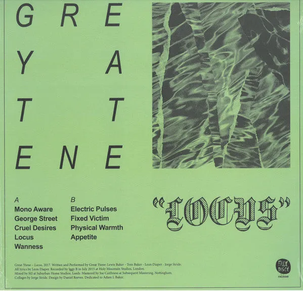 Great Ytene Locus LP vinyl klar 180g brukt