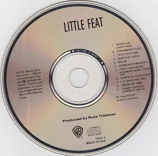 Little Feat Little Feat CD brukt bluesrock 1987