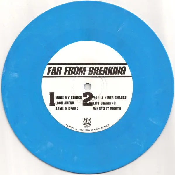 Far From Breaking Made My Choice 7" vinyl blå brukt