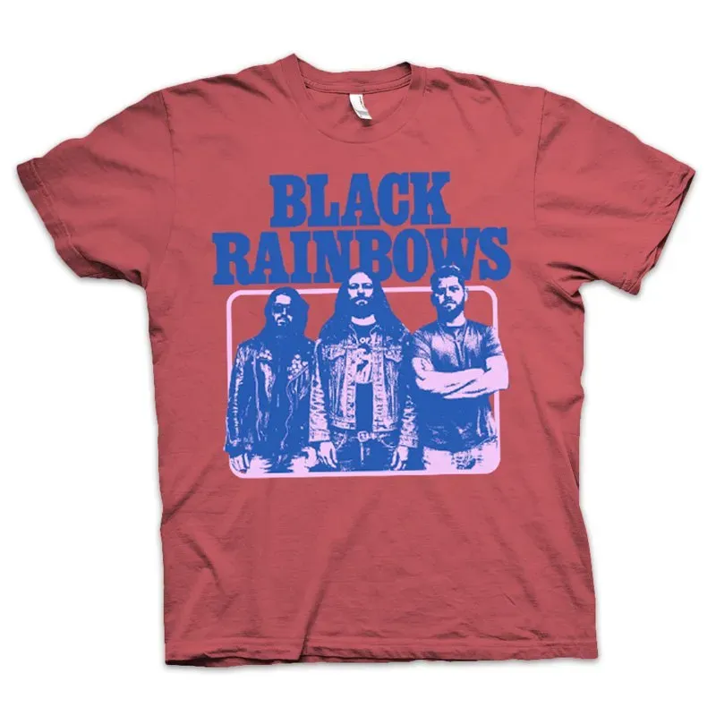 Heavy Psych Sounds Black Rainbows #13 t-skjorte rød bomull