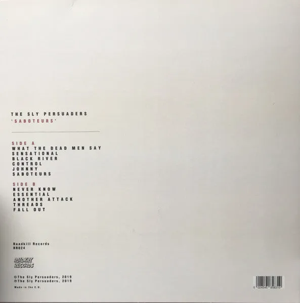 The Sly Persuaders Saboteurs vinyl LP limited brukt