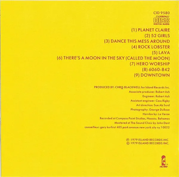 The B-52's album CD brukt new wave jewel case