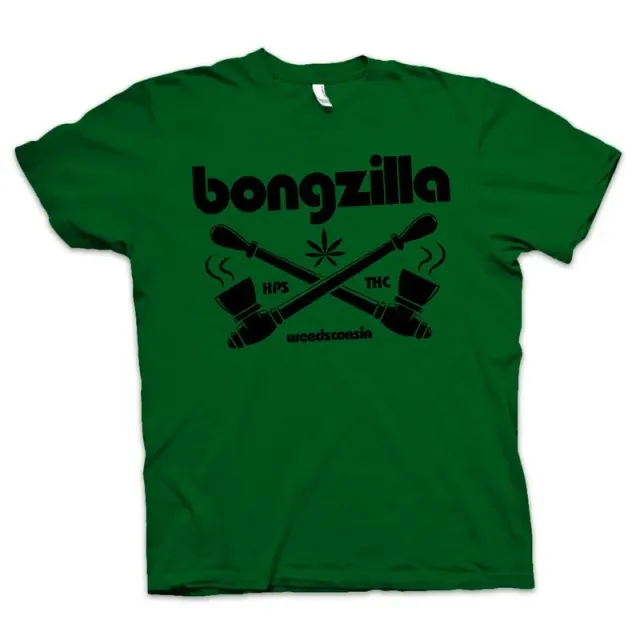 Heavy Psych Sounds Bongzilla #01 T-skjorte grønn svart bomull
