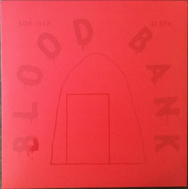 Bon Iver Blood Bank 12" EP rød vinyl anniversary