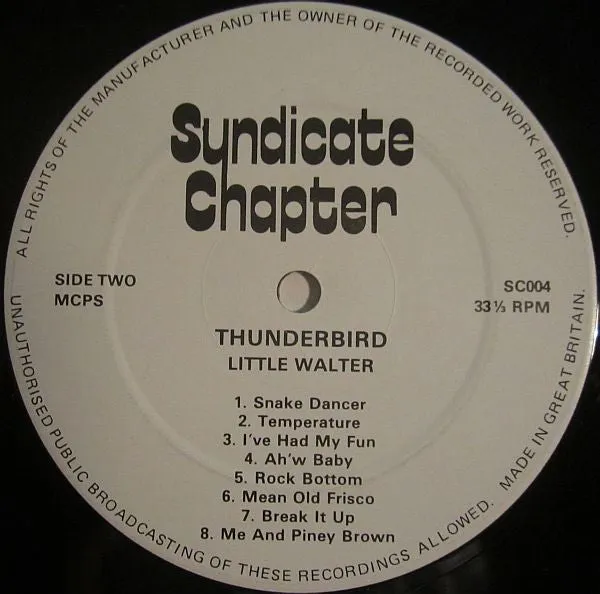 Little Walter Thunderbird LP brukt blues munnspill