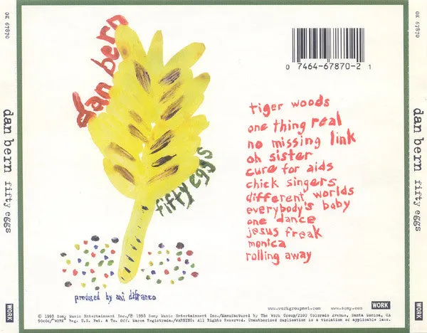 Dan Bern Fifty Eggs CD brukt folkrock