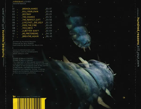 Hundred Reasons Kill Your Own CD brukt alternativ rock