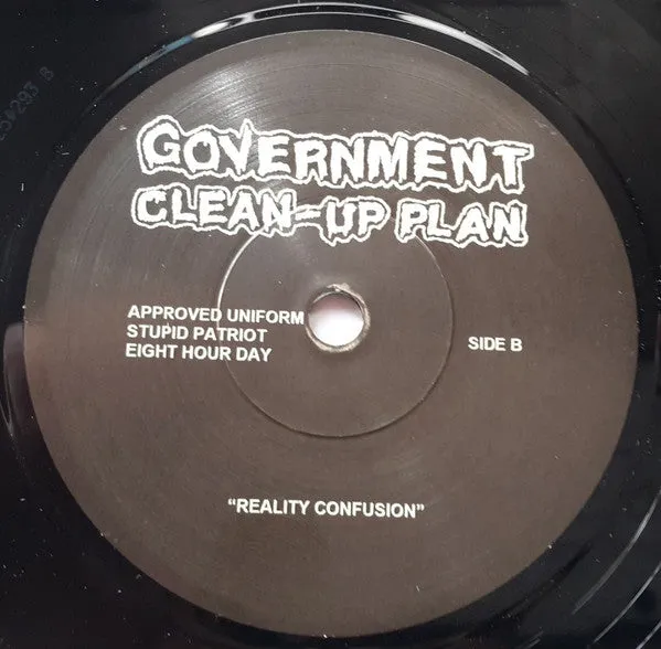 Government Clean-Up Plan Reality Confusion 7" brukt