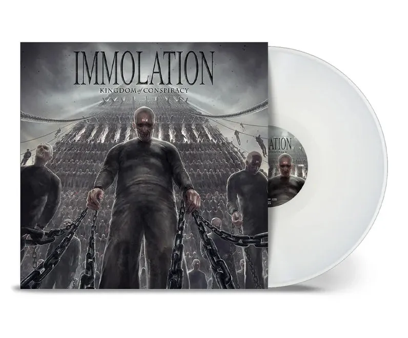Immolation Kingdom Of Conspiracy LP hvit vinyl reissue