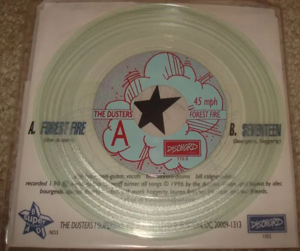 The Dusters Forest Fire 7" singel post-hardcore