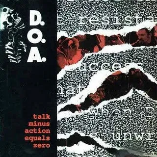 D.O.A. Talk Minus Action Equals Zero LP brukt vinylplate
