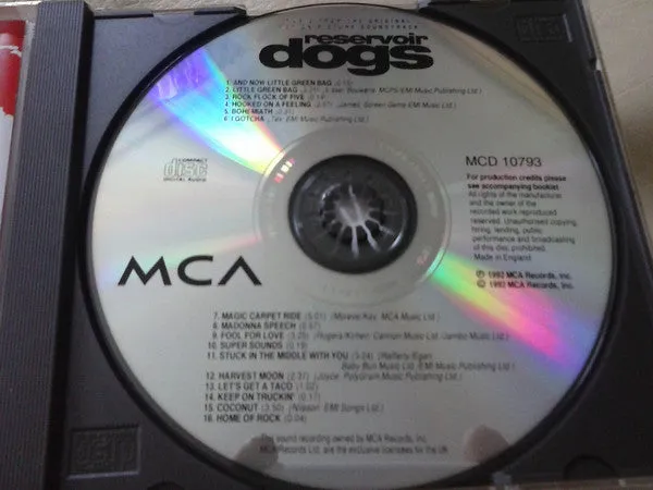 Reservoir Dogs Soundtrack CD brukt film