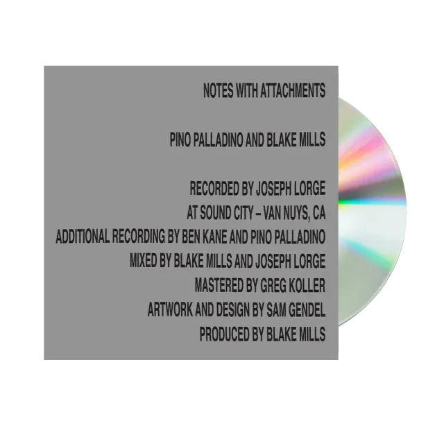 Pino Palladino Blake Mills Notes With Attachments CD