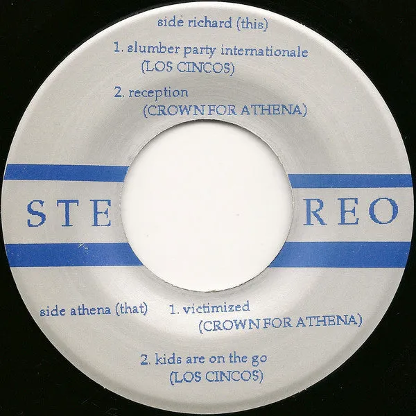 Crown For Athena Los Cincos Split EP 7" brukt garasjepunk