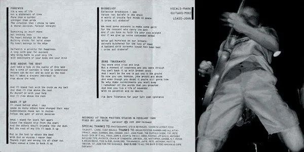 Zero Tolerance Bad Blood 7" brukt vinyl hardcore