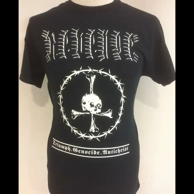 REVENGE Triumph Genocide Antichrist t-skjorte svart