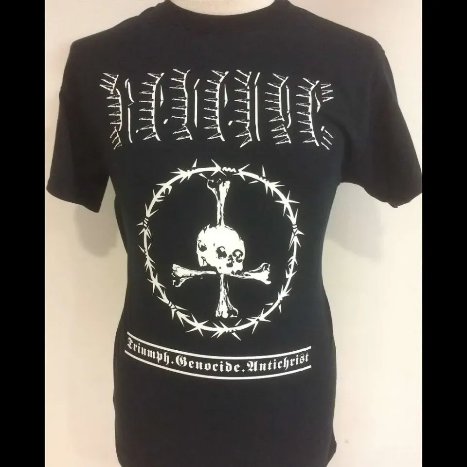REVENGE Triumph Genocide Antichrist t-skjorte svart