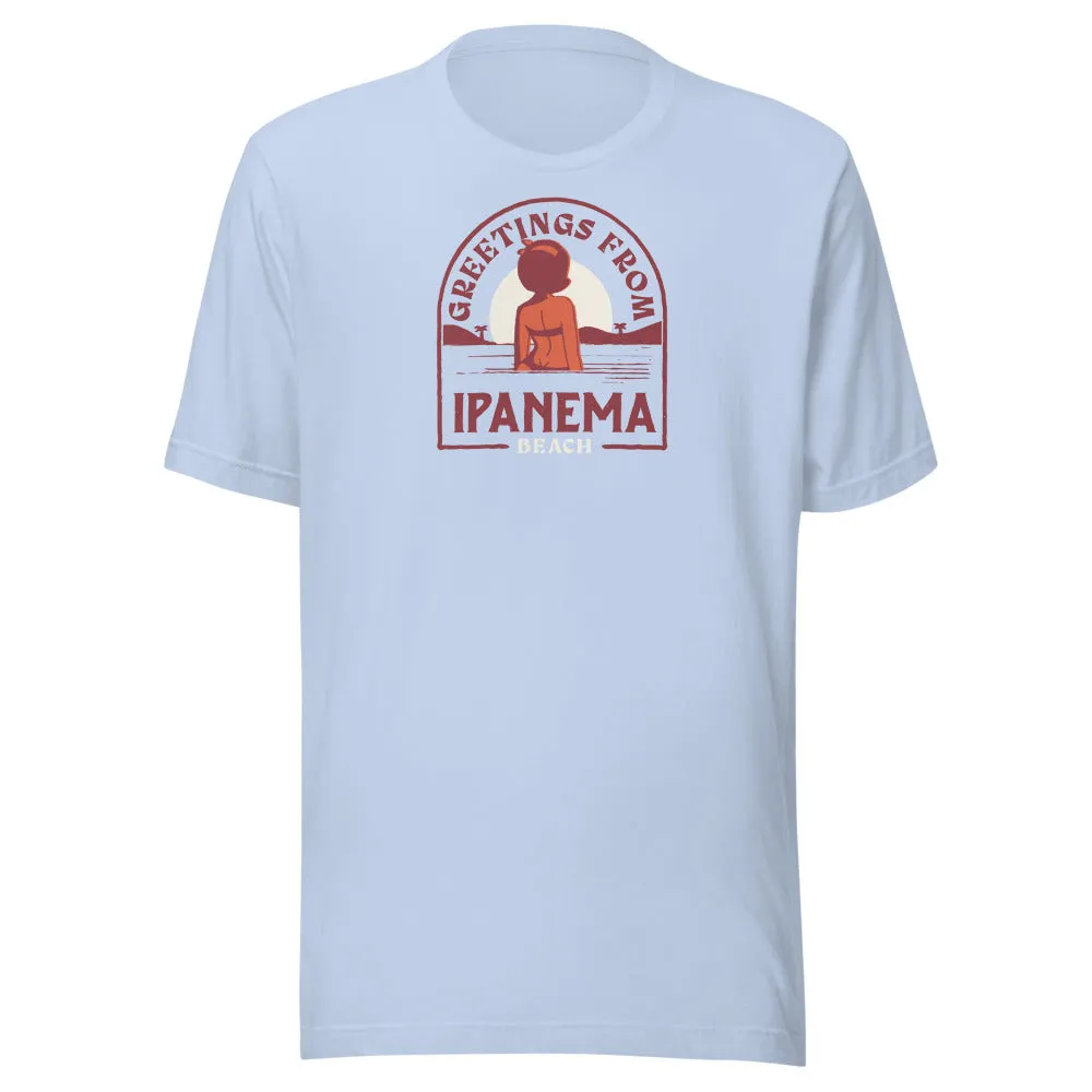Verve Greetings From Ipanema t-skjorte baby blue bomull