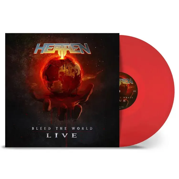 Heathen Bleed The World Live LP rød vinyl