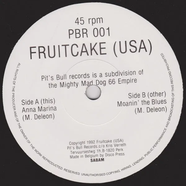 Fruitcake Anna Marina 7" vinyl brukt noiserock