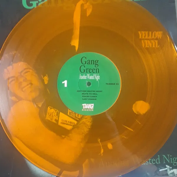 Gang Green Another Wasted Night LP vinyl gul brukt