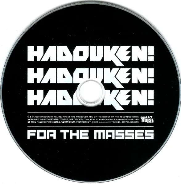 Hadouken! For The Masses CD album brukt grime