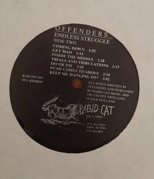 Offenders Endless Struggle LP brukt hardcore