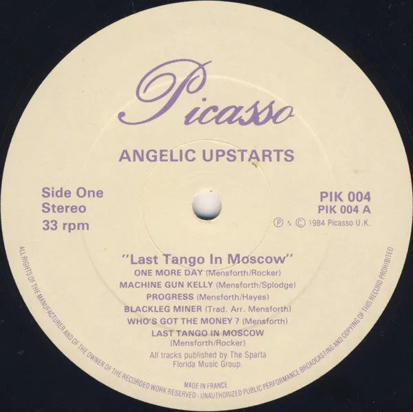Angelic Upstarts Last Tango In Moscow LP brukt vinyl punk