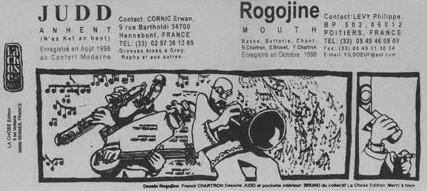 Judd Rogojine split 7" EP vinylsingel noise brukt