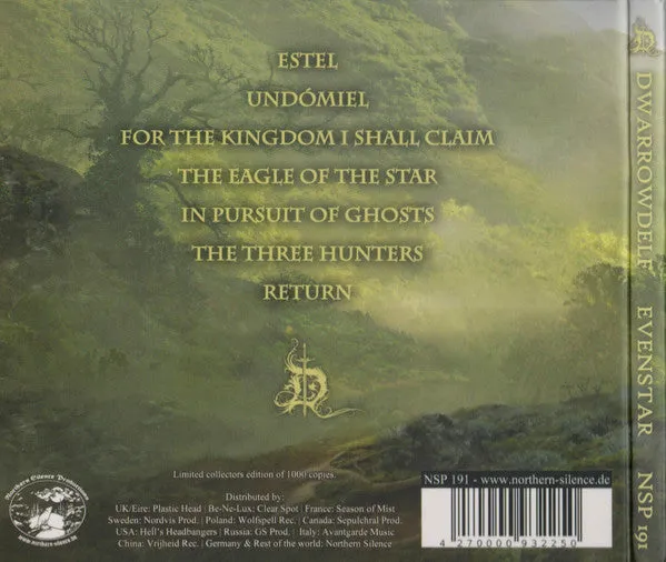 Dwarrowdelf Evenstar CD limited digipak 1000 opplag