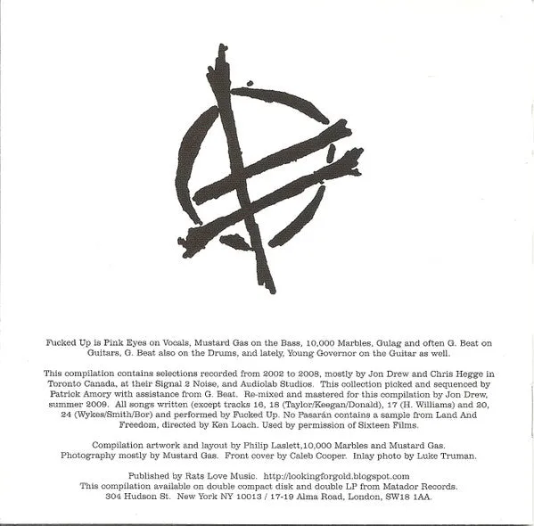 Fucked Up Couple Tracks 2xCD brukt hardcore