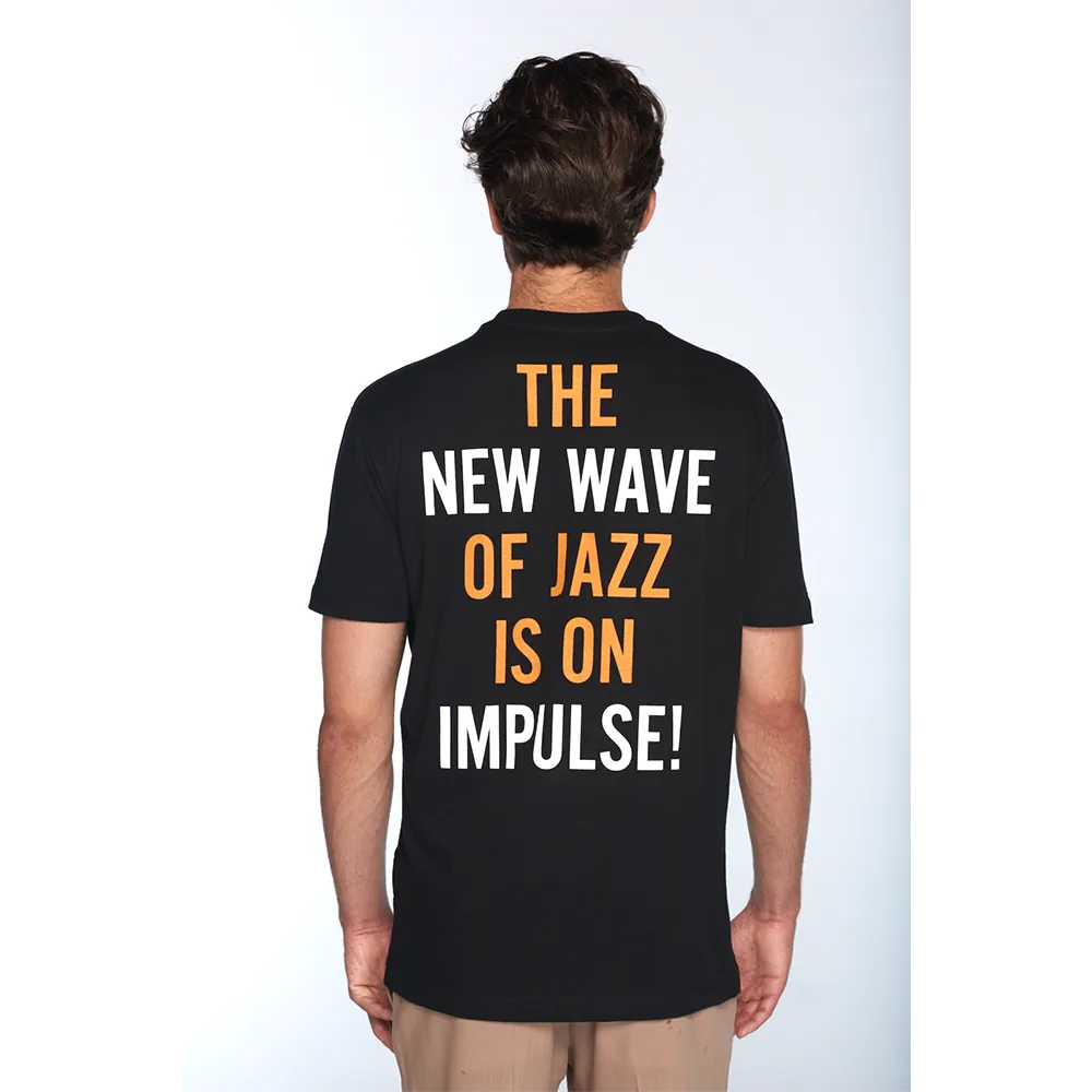 Impulse New Wave t-skjorte hvit og svart bomull